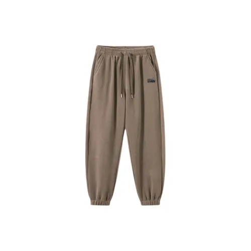 WARRIOR Knitted Sweatpants Men Caramel Brown