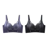 [Upgraded Side Boob, No Empty Cup]Orchid Purple+Sexy Black