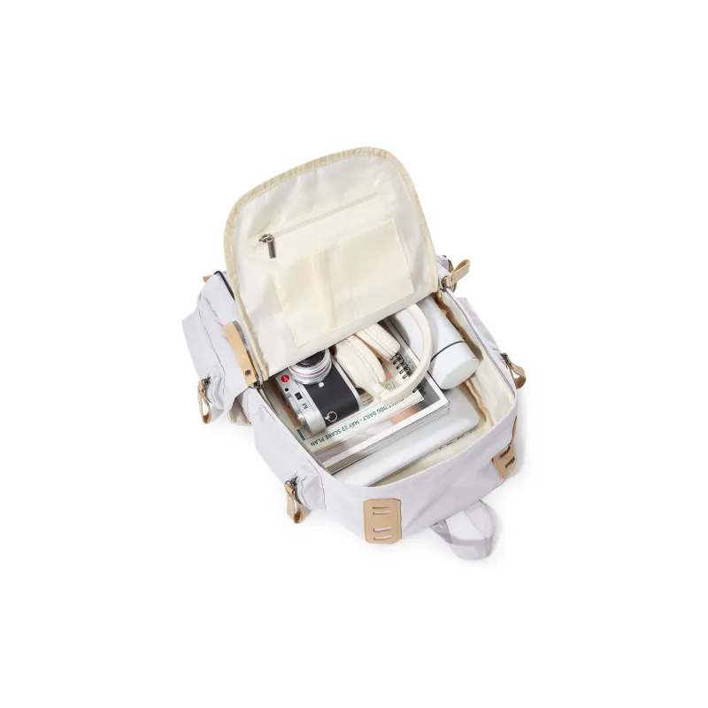 RIOREX Canvas Backpack Laptop Bag Unisex Multicolor-12