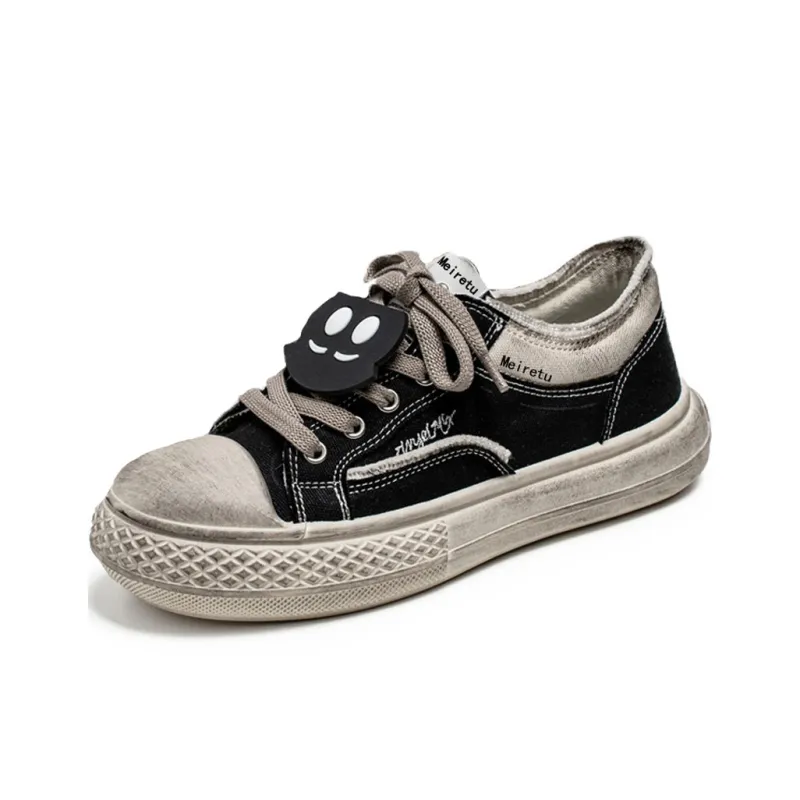 Meiretu Abrasion Resistant Balance Lightweight Low Top Skateboard Shoes Men's-2