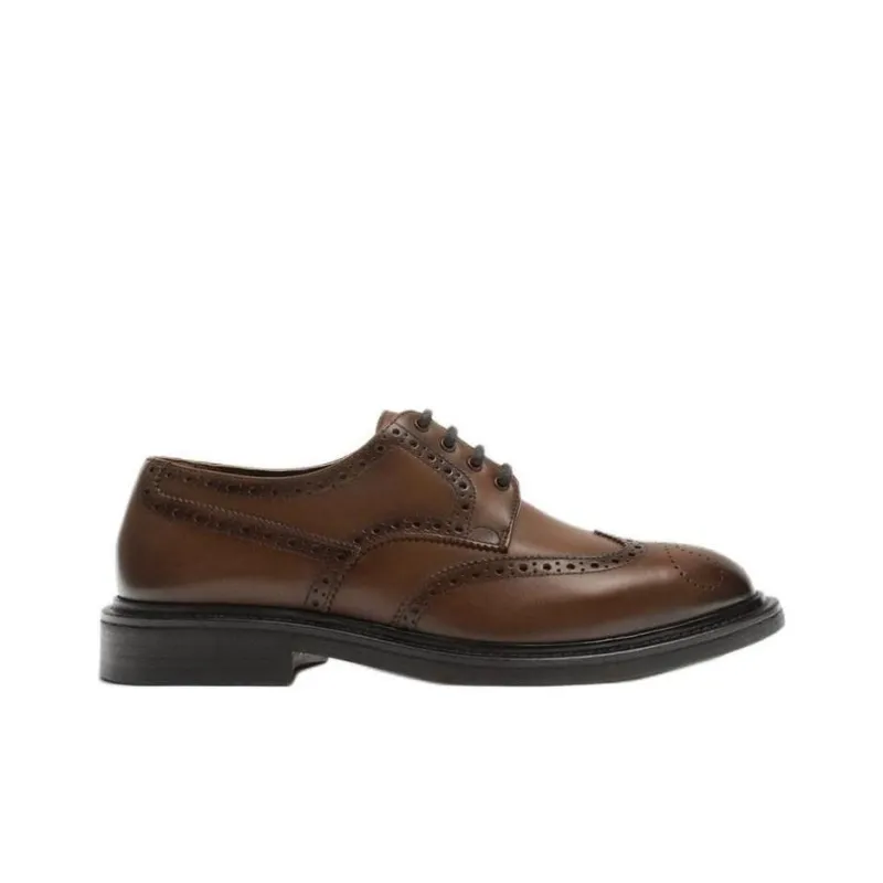 ZARA Dress Shoes Men Low-Top Brown-1