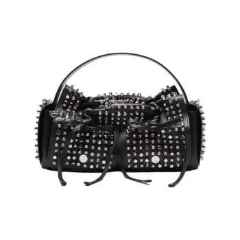 Acne Studios Calfskin One Shoulder Handbag Women's Black