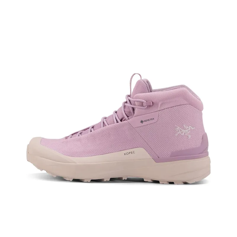 Arcteryx Anti-Slip Wear-Resistant Mid-Top Trekking Shoes Women's Purple-0