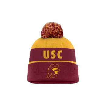 Nike Usc Trojans Primetime Peak Men's Nike College Cuffed Pom Beanie
