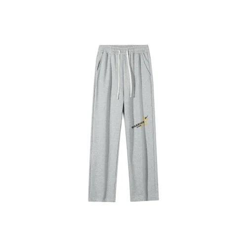 WARRIOR Knitted Sweatpants Men Light Gray