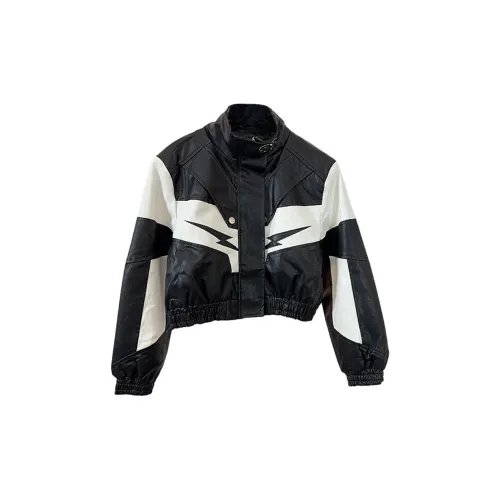 CPAURA Leather Jackets Women's Black