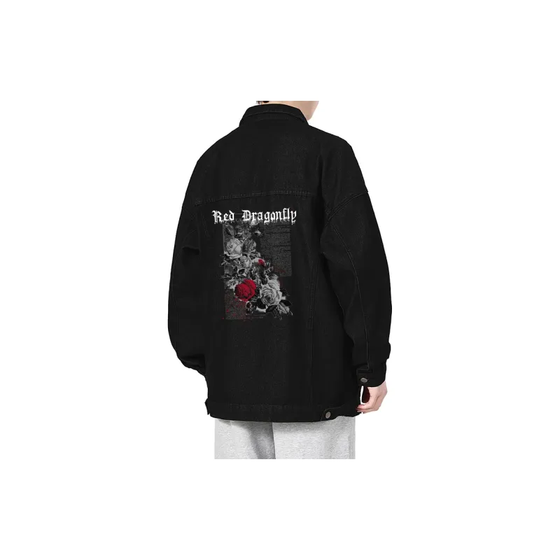 RED DRAGONFLY Denim Jacket Unisex-14