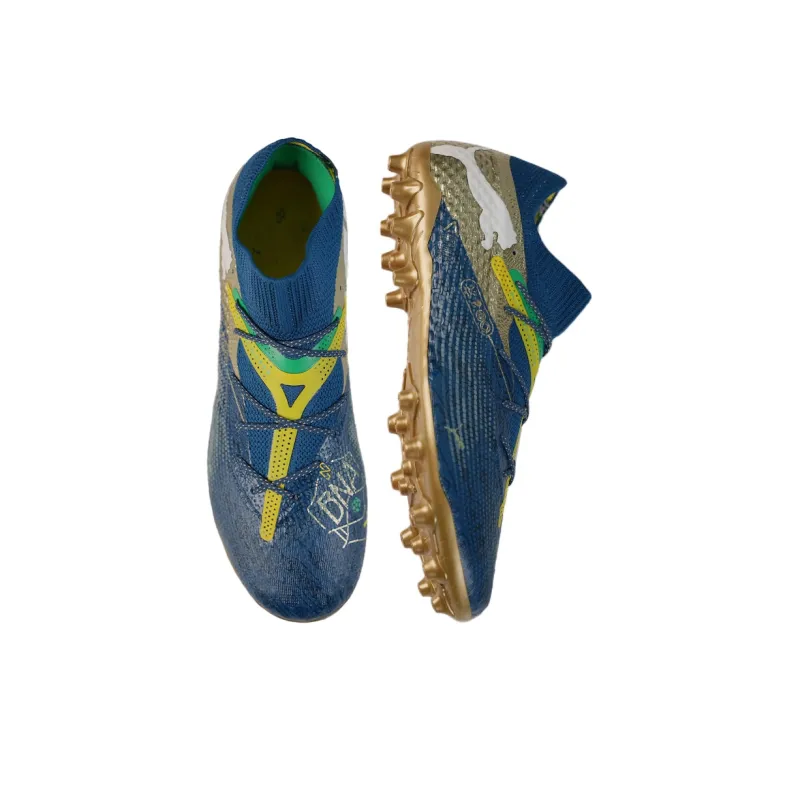 PUMA FUTURE 7 ULTIMATE Slip Resistant Soccer Shoes Men's Blue-3