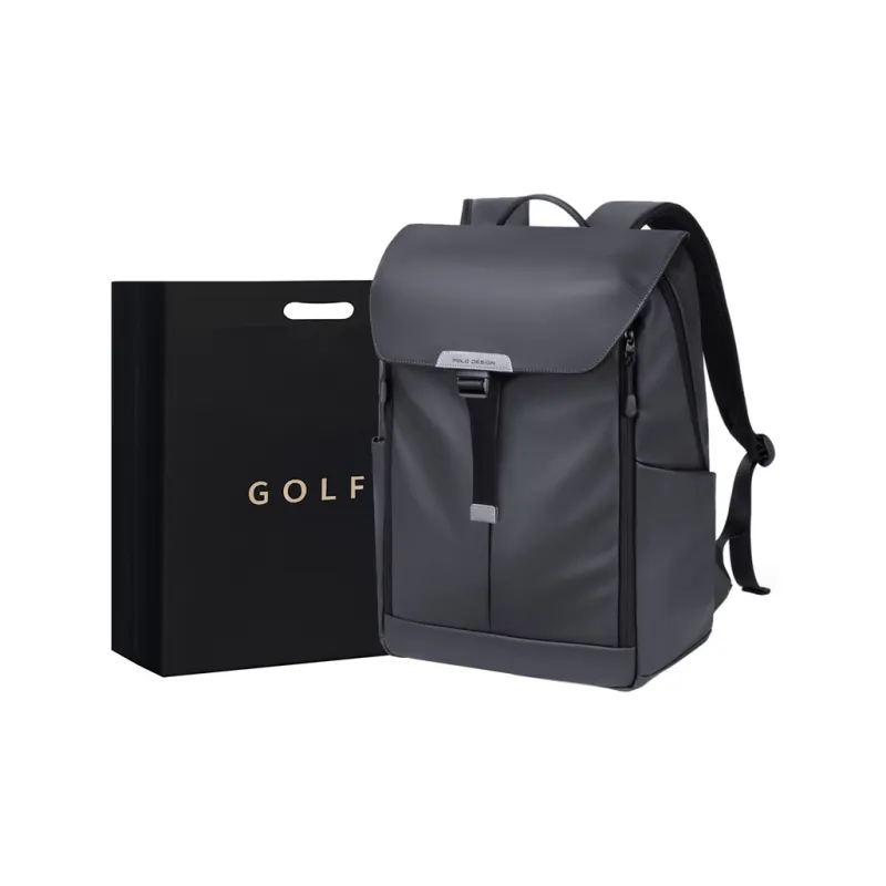 POLO Fabric Backpack Large Size Men Obsidian Black/Mineral Gray-0