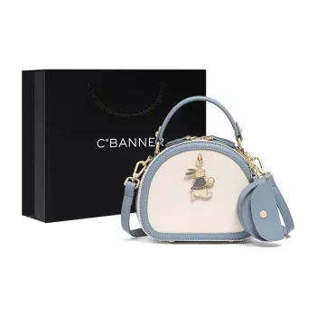 C°BANNER Handbags Beige White Blue