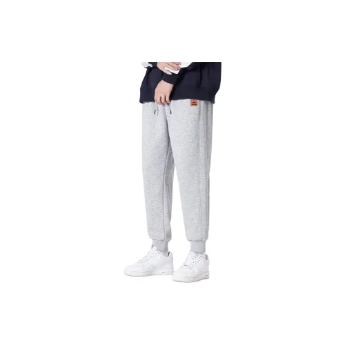 WARRIOR Knitted Sweatpants Men Light Gray