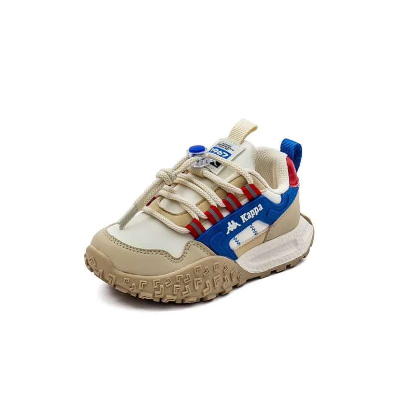 KAPPA KIDS Anti Slip And Wear Resistant Lightweight Kids Lifestyle Shoes Beige Royal Blue Kids'-2