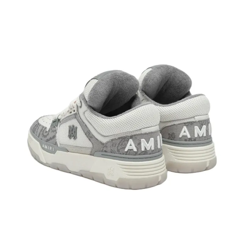 AMIRI MA 1 Low Top Skateboard Shoes Men's Gray-3