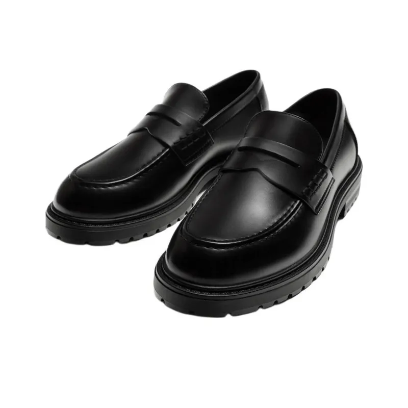 ZARA Loafers Men Black-2