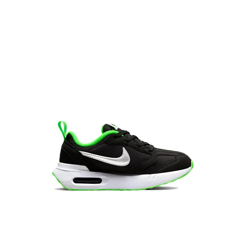 Nike Air Max Dawn Low Top Kids Lifestyle Shoes Black Green Children Aged 3 7 Years Old-1