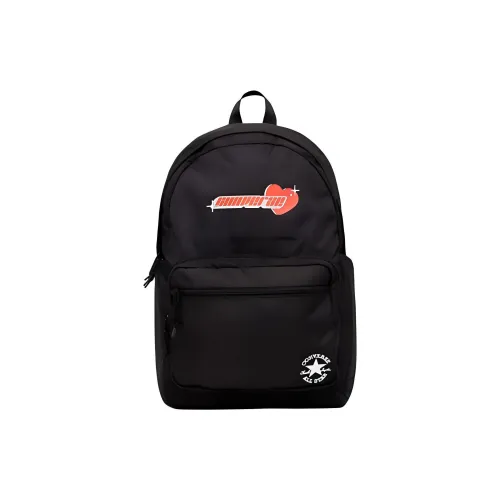 Converse Polyester Backpack Medium Size Unisex Black