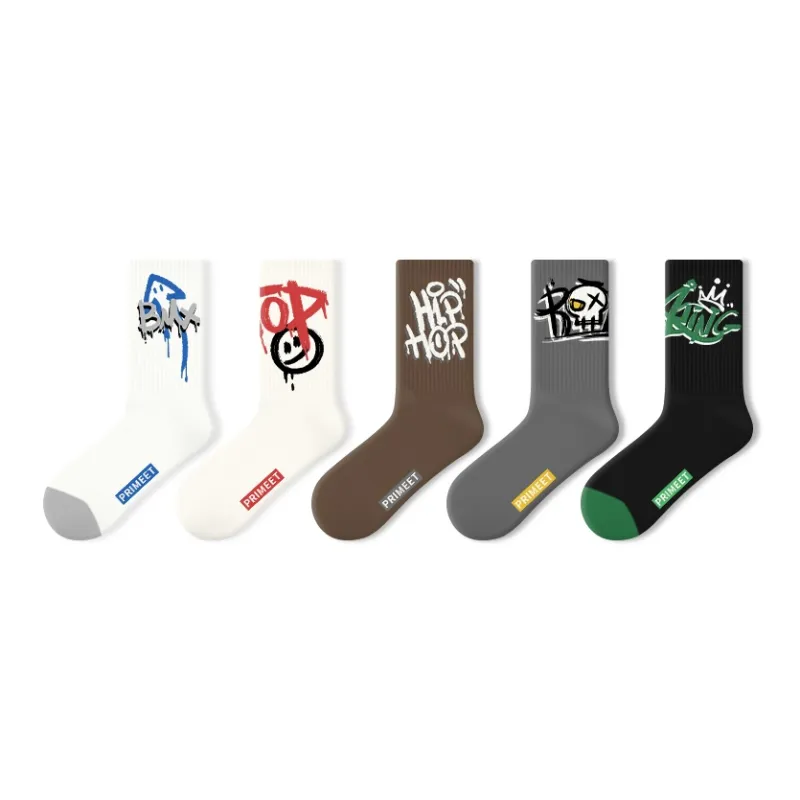 Primeet Mid Calf Socks Women's 5 Pack-3