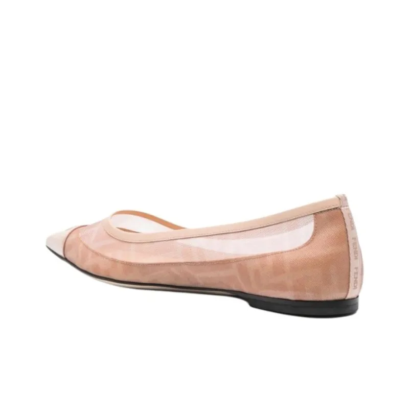 FENDI Colibrì Pointed Toe Ballerina Shoes Women's-3