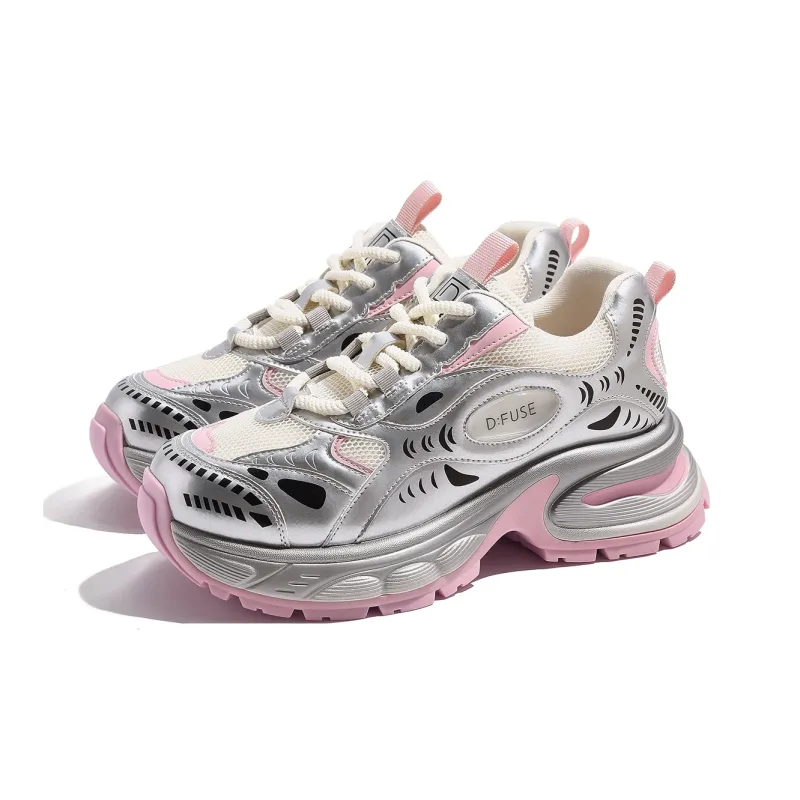 D:FUSE SCANDINAVIA Cushioning Anti-Slip And Wear-Resistant Low-Top Chunky Sneakers Women's-0