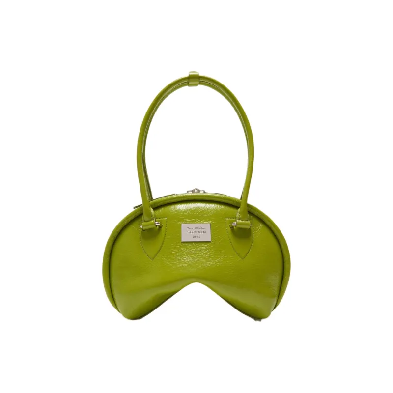 Acne Studios Calfskin Handbag Shoulder Bag Women's Lime Green-0