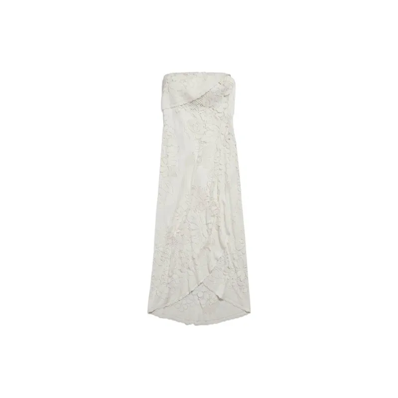 Balenciaga Sleeveless Dress Regular Fit Women's White-1