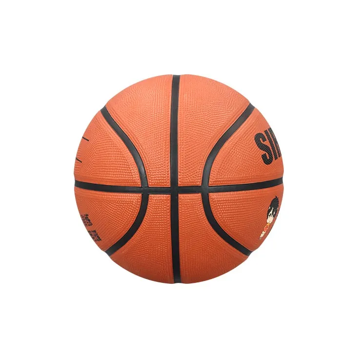 SIRDAR Rubber Basketball Brown Size 4 5 Size Training Kids'-1