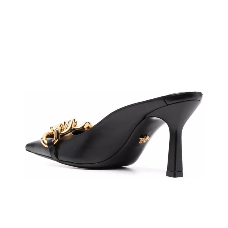 VERSACE Medusa Chain-trim Backless Mules-4