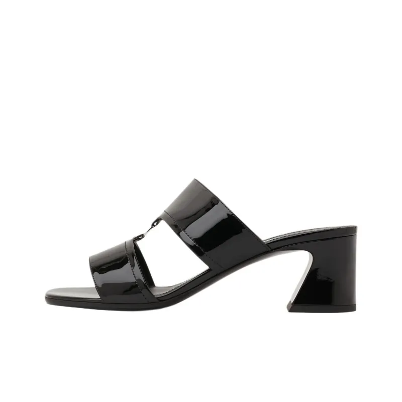 FERRAGAMO Vara Slide Slippers 5.5cm Women's Black-0