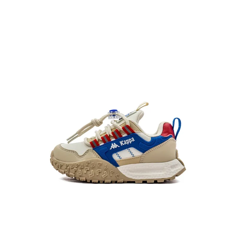 KAPPA KIDS Anti Slip And Wear Resistant Lightweight Kids Lifestyle Shoes Beige Royal Blue Kids'-0