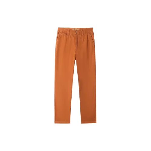 SEASUNLAND Casual Pants Unisex Orange Red