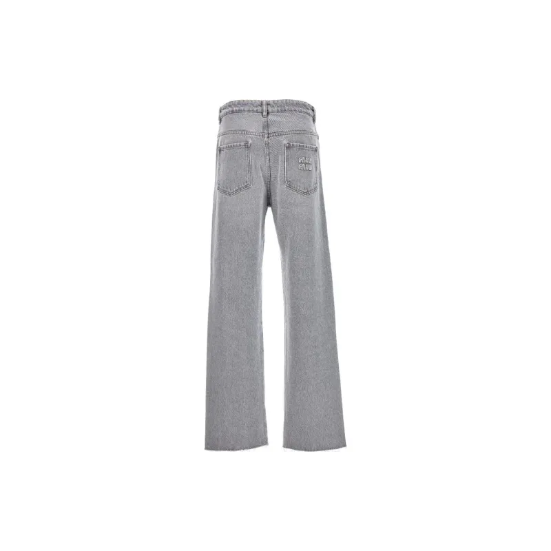 MIU MIU Jeans Women's Gray-1