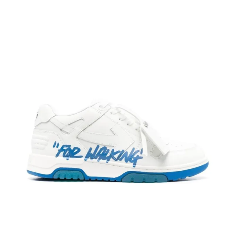OFF WHITE Out Of Office Low Top For Walking Sneaker 'White Blue'-4