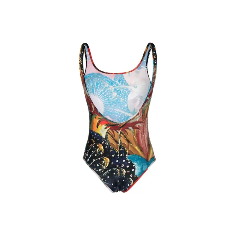 Alexander McQueen Graphic Printed Stretched Bodysuit-1