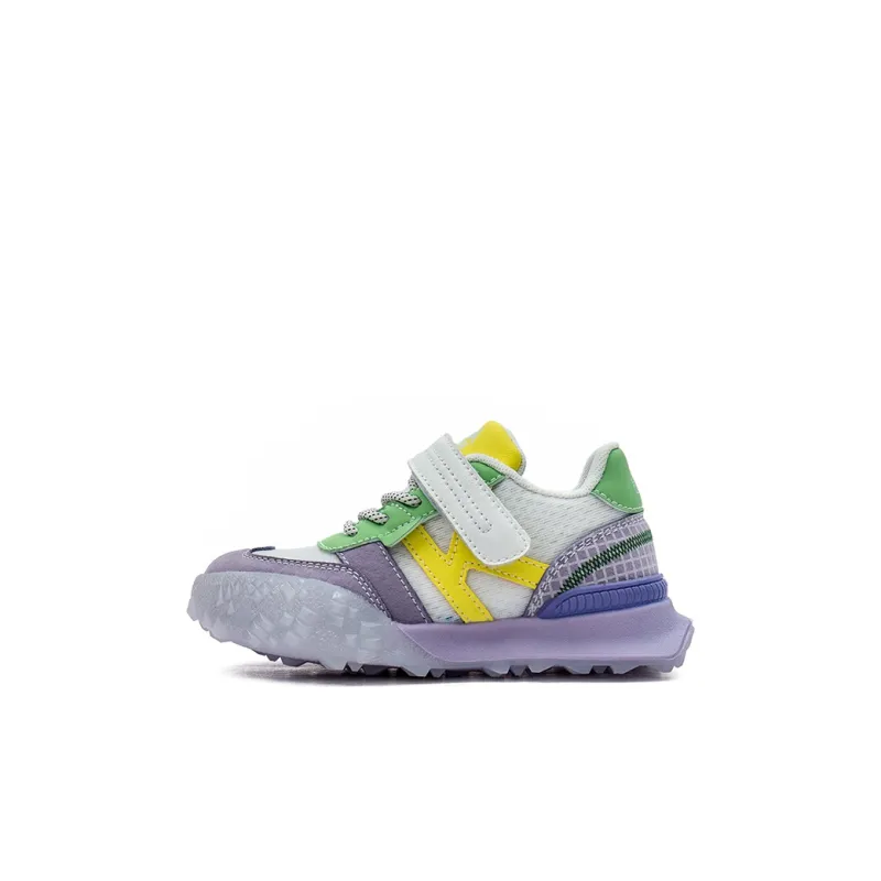 KAPPA KIDS Slip Resistant Breathable Lightweight Kids Lifestyle Shoes White Purple Kids'-0