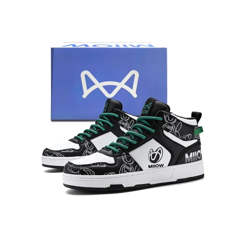 MIIOW Trend Party Series Anti-Slip And Wear-Resistant Height Increasing Coverage High-Top Skateboard Shoes Unisex-7