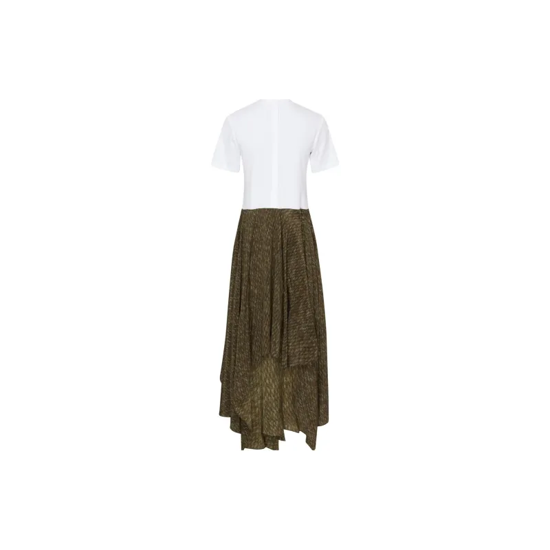 LOEWE Short-Sleeved Dresses Women's Bronzed Green-1