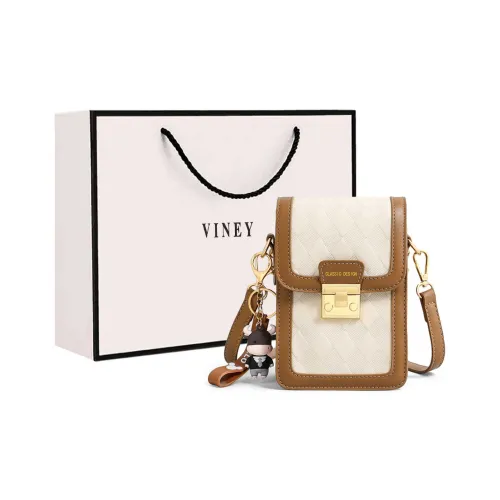 VINEY Shoulder Bags White With Brown