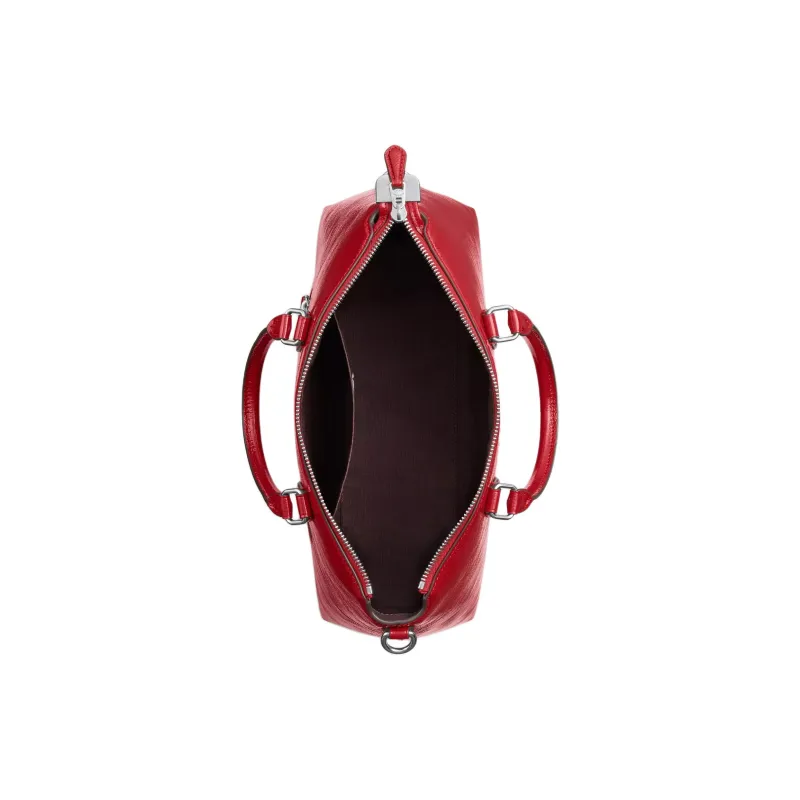 COACH Patent Leather Shoulder Bag, Crossbody Bag, Handbag Tubas Women's Red-2