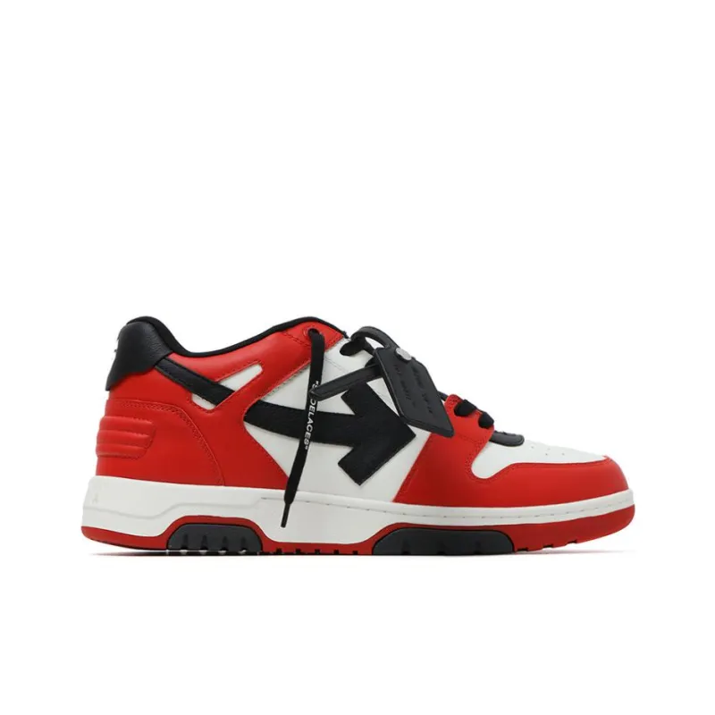 OFF WHITE Out Of Office Low Top Sneaker 'Red Black White'-1