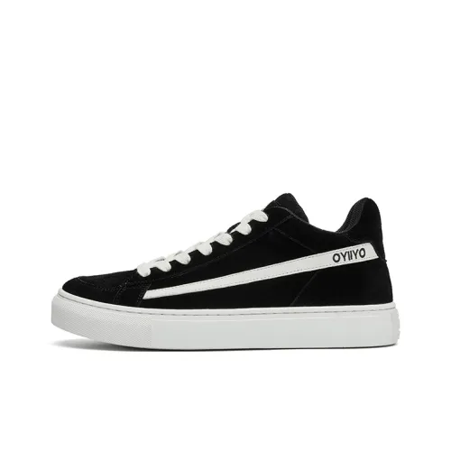 Oak Elephant Low-Top Skateboard Shoes Men's Black