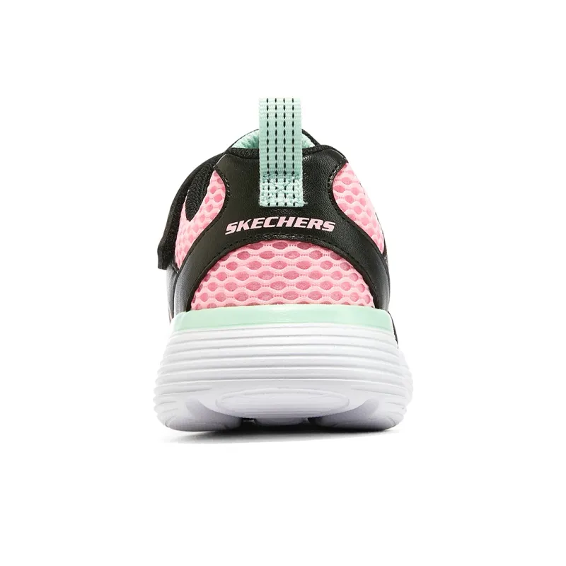 Skechers Go Run 400 V2 Anti-Slip Wear-Resistant Running Shoes Black Pink Teenagers-4