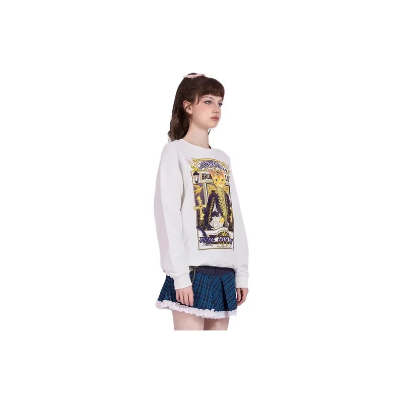 Bronze Lucia Sweatshirt Unisex White-1