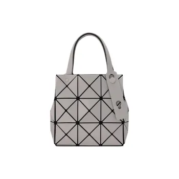 ISSEY MIYAKE PVC Tote Bag Shopping Bag Handbag Small Size Women's Silver
