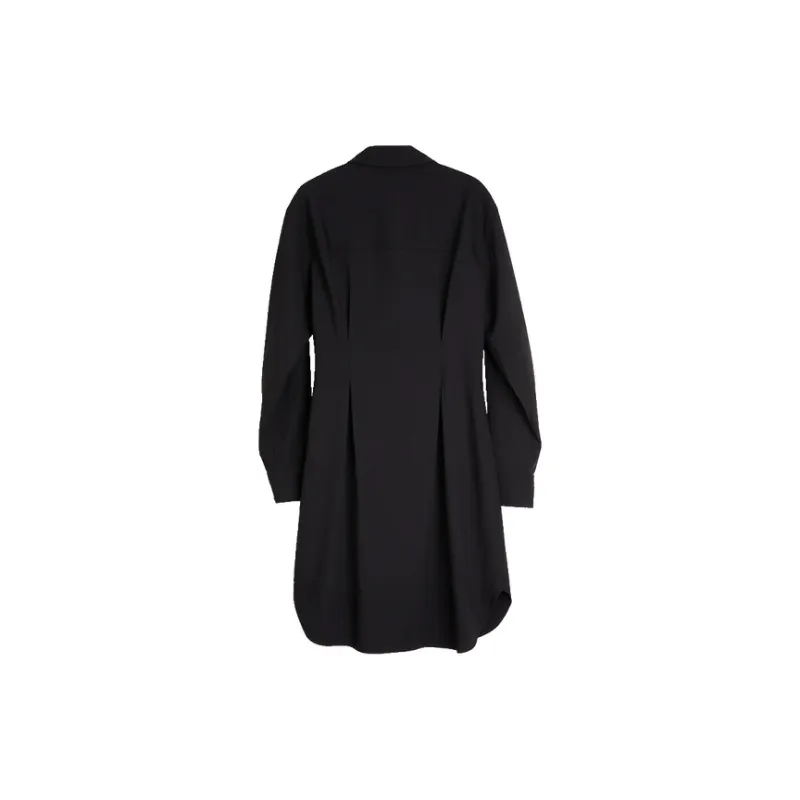 ELLE Long Sleeved Dresses Women's Black-1