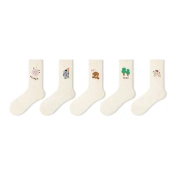 Primeet Mid Calf Socks Women's 5 Pack