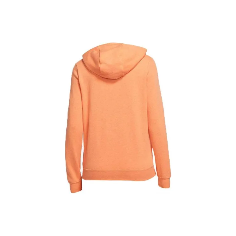 Nike Sportswear Women's Club Fleece Full Zip Hoodie Orange Trance/Htr/White-1