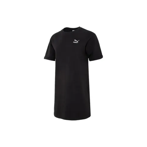 PUMA Short-Sleeved Dresses Women's Black