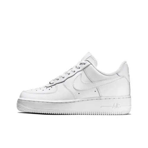 Nike Air Force 1 Anti Slip Wear Resistant Low Top Skateboard Shoes Women's White