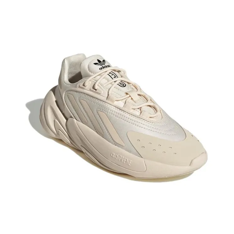 Adidas Originals Ozelia J Anti Slip Wear Resistant Low Top Sports Casual Shoes Ecru Teenagers-2