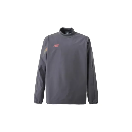 New Balance Black Out Collection Sweatshirts Men Charcoal Gray